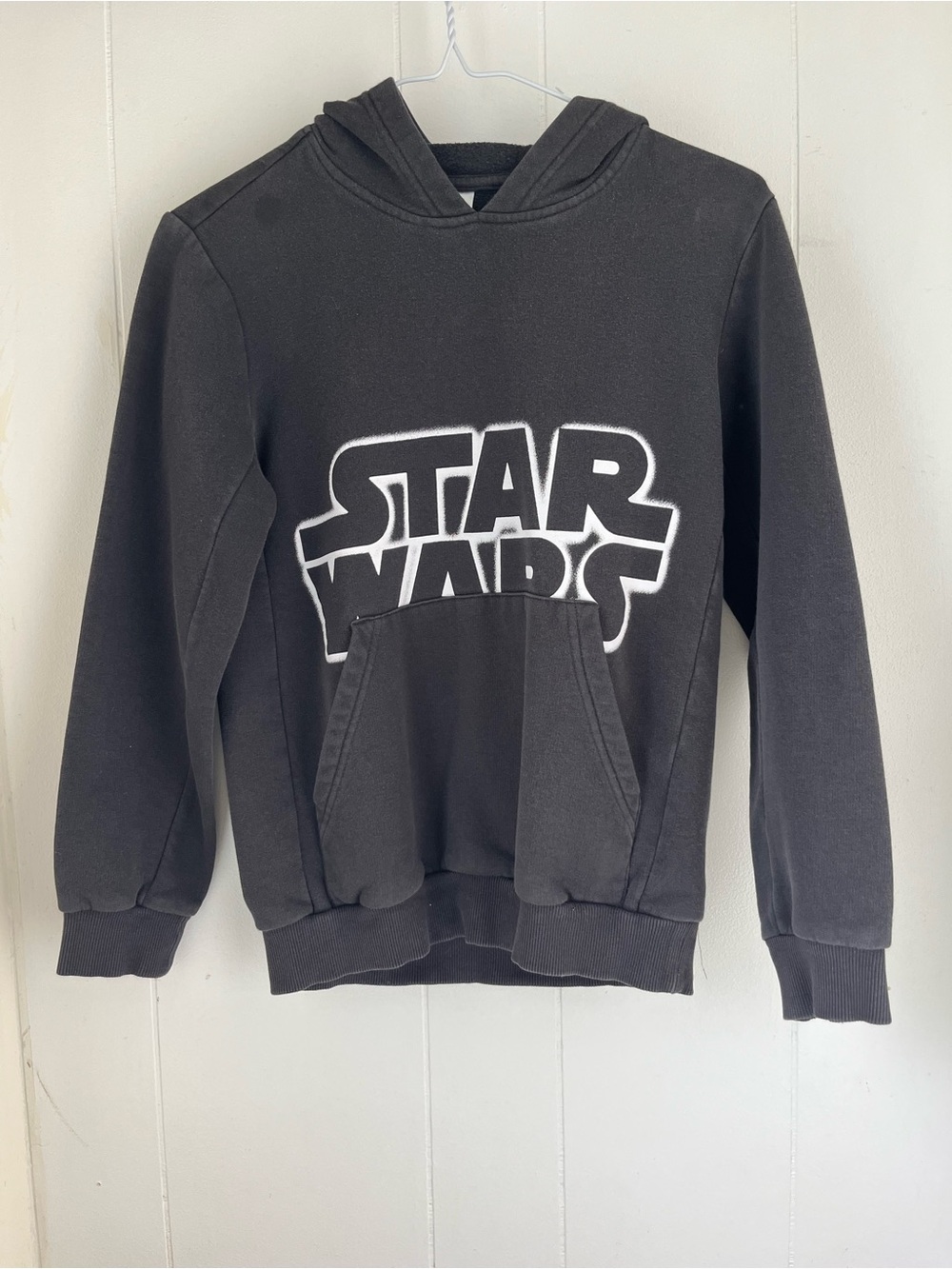 Star Wars Black Hoodie with White Logo for Kids